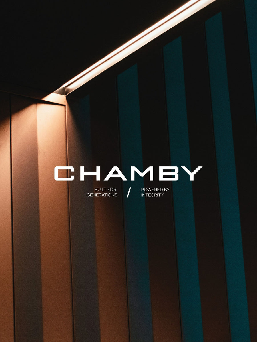 Chamby Electric branding and website design by Click Clique
