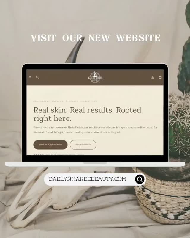 Daelyn Maree Beauty branding and website design by Click Clique