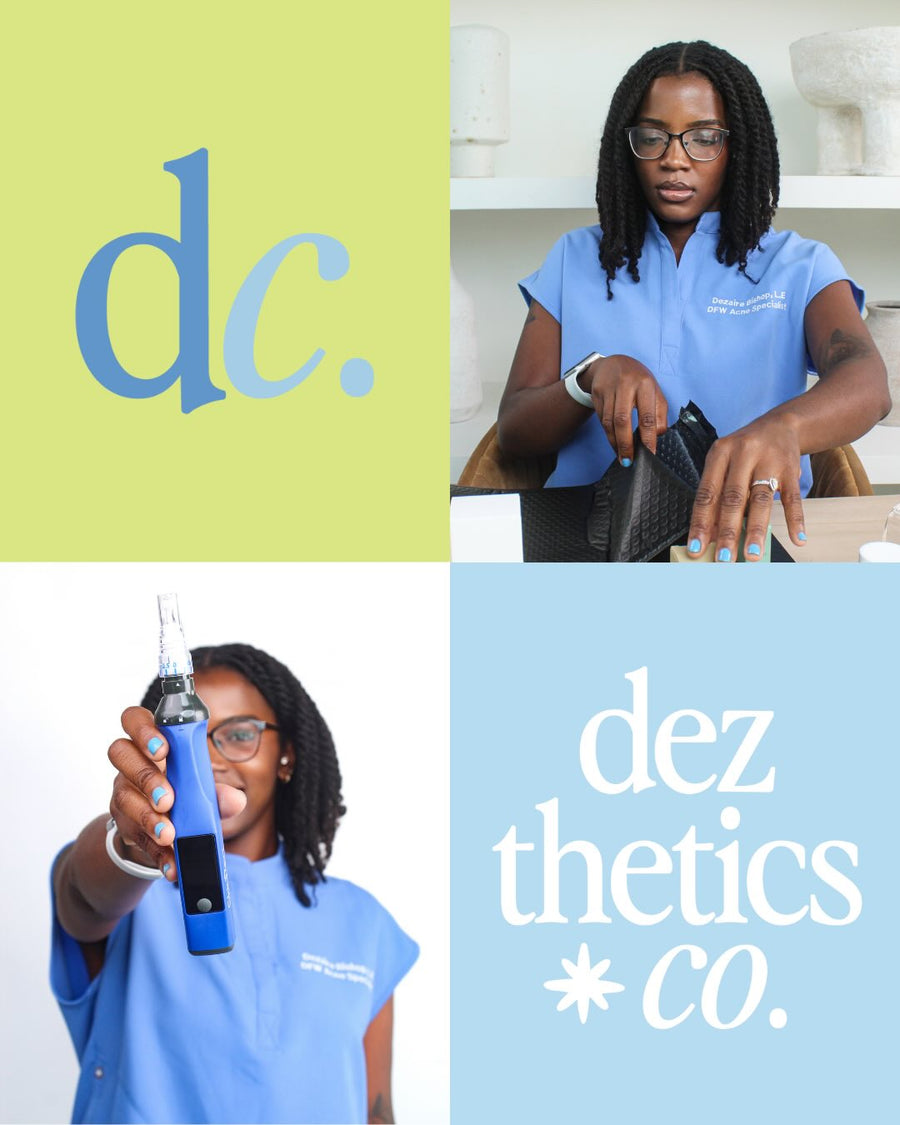 Dezthetics Co branding and website design by Click Clique